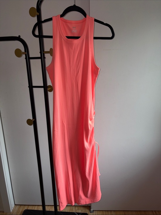 aerie Dresses & Skirts - NEW Aerie Sleeveless Ribbed Maxi Dress in Coral/Pink Sz M
